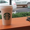 Powermat charging technology at Starbucks