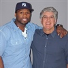 50 Cent (Curtis Jackson) with SMS Audio president Brian Nohe