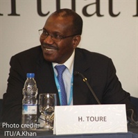 Dr Hamadoun I Touré at ITU Telecom World 2012