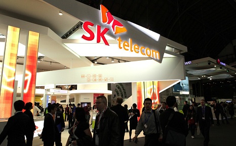 SK Telecom stand at GSMA Mobile World Congress 2011